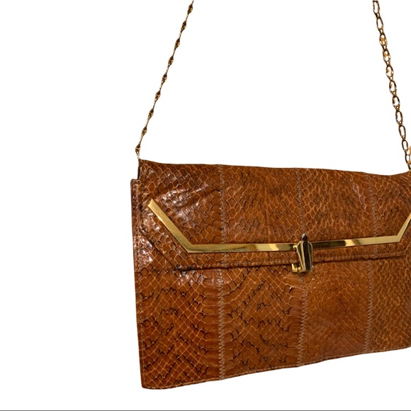 Vintage snake skin leather purse - Picture 3 of 10